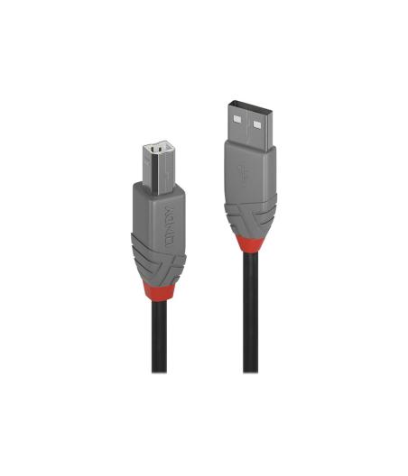 CABLE USB 2.0 LINDY 36673 TYPE A VERS B ANTHRA LINE