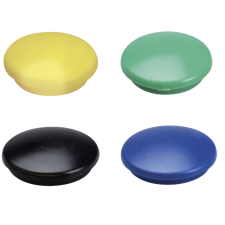 LOT 4 AIMANTS 30MM COULEURS ASSORTIES