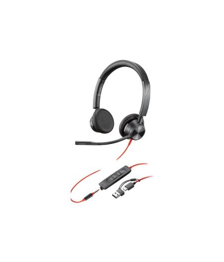 CASQUE HP POLY BW 3325 -M USB-C HS +USB-C/A