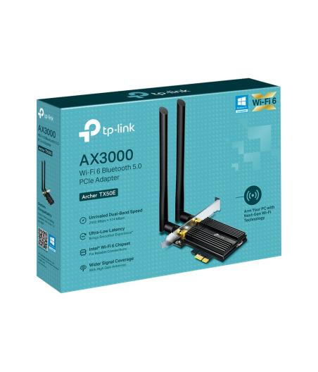 CARTE RESEAU TP-LINK ARCHER TX50E WIFI 6 BT PCIE ADP