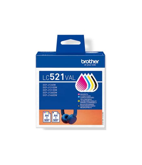 CARTOUCHE D'ENCRE BROTHER VALUE PACK CMYK UP TO 4X500PAGES