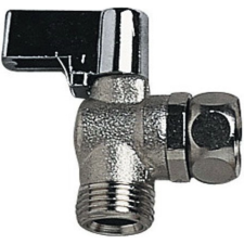 ROBINET EQUERRE WIRQUIN - 1/4 TOUR - LAITON CHROME