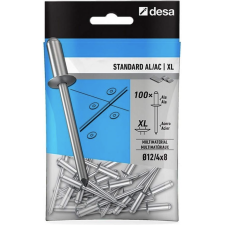 RIVET DESA QS702943 - 4,8X16 MM - ALU / ACIER - TETE LARGE - 45 UNITES