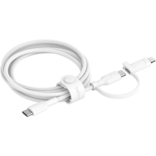 CABLE BOOSTCHARGE PRO 2 BELKIN 2 EN 1 USB-C 480MBPS 1.5METRE BLANC