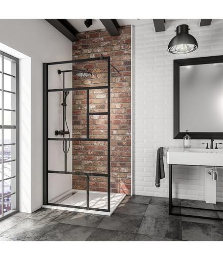 PAROI DE DOUCHE NOIR SERIGRAPHIE SHIVA (COPIE)