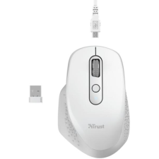 SOURIS SANS FIL TRUST OZAA 6BOUTONS 2.4GHZ BLUETOOTH BLANC