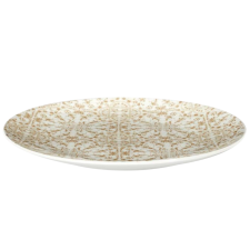 ASSIETTE EN PORCELAINE MOTIF FAIENCE D27CM
