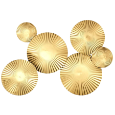 DECORATION MURALE EN METAL DORE