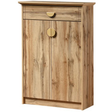 MEUBLE CHAUSSURE WOTAN- AF 7196 1TIROIR-2 PTES BOIS CLAIR