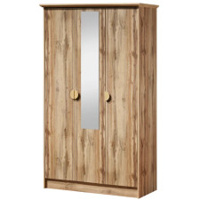 ARMOIRE 3 PORTES WOTAN- AF 9396 M -PAPIER DECOR BOIS BRUT