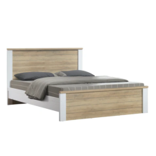 LIT BIANCA AF 4901 DS14 140X190CM BLANC ET OAK