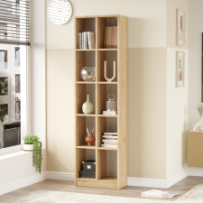 BIBLIOTHEQUE LI1-S 10 CASES BOIS CLAIR