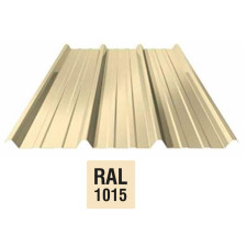 BAC ACIER GALVA 75/100 4X1M BEIGE RAL 1015