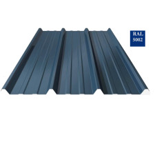 BAC ACIER GALVA 75/100 4X1M BLEU RAL 5002