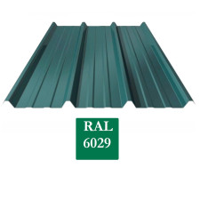 BAC ACIER GALVA 75/100 5MX1M VERT RAL 6029