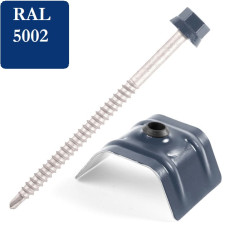 PACK DE VIS AUTOPERCEUSE BAC ACIER POUR CHARPENTE BOIS BLEU