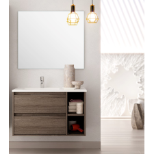 MEUBLE DE SALLE DE BAIN VENUS 80CM BRITANNIA CHENE FONCE