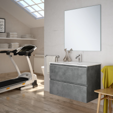 MEUBLE DE SALLE DE BAIN INGLET 80CM CIMENT