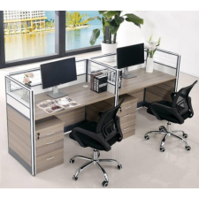 BUREAU DOUBLE COMPTOIR 45-2 TIROIR AMOVIBLE 2400X600X1100