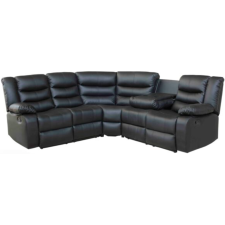 CANAPE D ANGLE RELAX XLH-9011 CUIR NOIR
