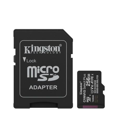 KINGSTON CANVAS SELECTPLUS MICSDXC 256GO