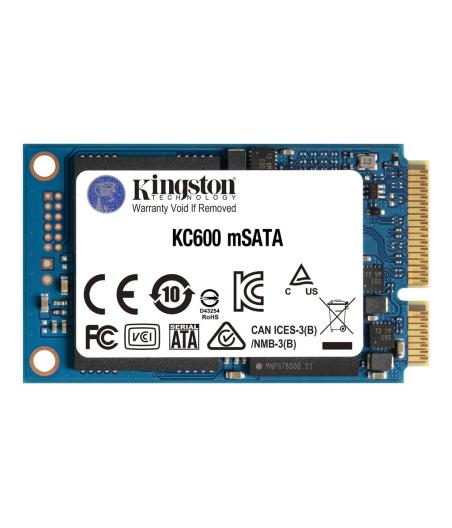 DISQUE DUR SSD INTERNE KINGSTON KC600 512GO SATA3 MSATA