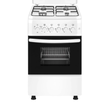 CUISINIERE A GAZ EVERSTEEL F5S40G-W 4 FEUX ET FOUR GAZ 50X55 BLANCHE
