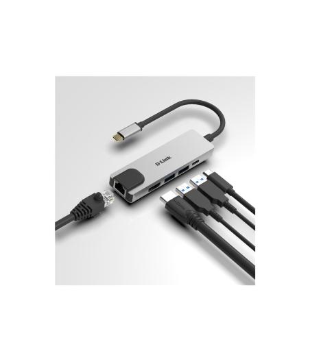 HUB D-LINK USB-C 5-EN-1 HDMI CHARGING
