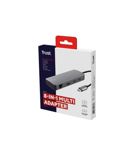 HUB TRUST DALYX 8IN1 MULTIPORT ADAPTER