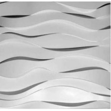 PLAQUES MURALES 3D PVC - D124 BLANCHES