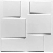PLAQUES MURALES 3D PVC - D098 BLANCHES