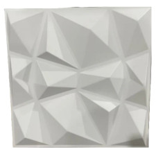 PLAQUES MURALES 3D PVC - D094 BLANCHES