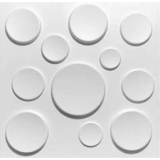 PLAQUES MURALES 3D PVC - D083 BLANCHES
