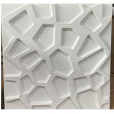 PLAQUES MURALES 3D PVC - D067 BLANCHES