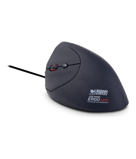 SOURIS ERGONIMOQUE URBAN FACTORY ERGO FILAIRE USB NOIRE