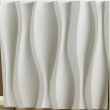 PLAQUES MURALES 3D PVC - D026 BLANCHES