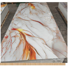 PANNEAU MURAL PVC - HH24923 EFFET MARBRE ORANGE
