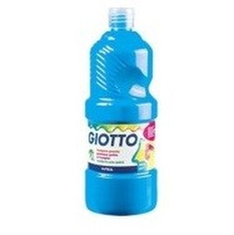 GOUACHE GIOTTO  EXTRA QUALITY SUPER CONCENTRÉE - FLACON 1L - CYAN  BLEU PRIMAIRE 