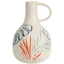 VASE EN GRES TROPIC'ART MULTICOLORE D14XH22CM