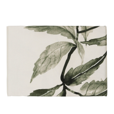 NAPPE FEUILLES BLANC VERT ET GRIS 260X160CM