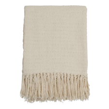 PLAID COURBA 170X130CM BLANC