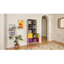 BIBLIOTHEQUE 2 PORTES MULTICOLORE - KTP-920-SX-1