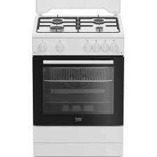 CUISINIERE BEKO FBG62121WD 4 FEUX ET FOUR GAZ 64L 60X60CM BLANC