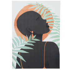 TABLEAU BRUN EN TOILE 70X100CM