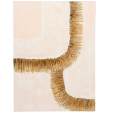 TABLEAU MADERIA ROSE ET NATUREL 60X80CM