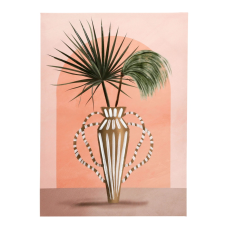 TABLEAU FEUILLAGE DELICAT TERRACOTTA 50X70CM