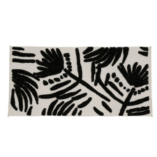 TAPIS BRONZE NOIR ET BLANC 140X70CM