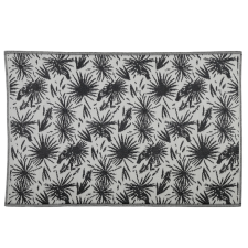 TAPIS PALMEA NOIR ET ECRU EN POLYPROPYLENE 180X120CM