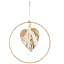 DECO SUSPENSION PALMIER NATUREL D30.5CM