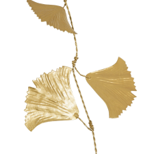 GUIRLANDE FLEUR GINKGO DORE L150CM